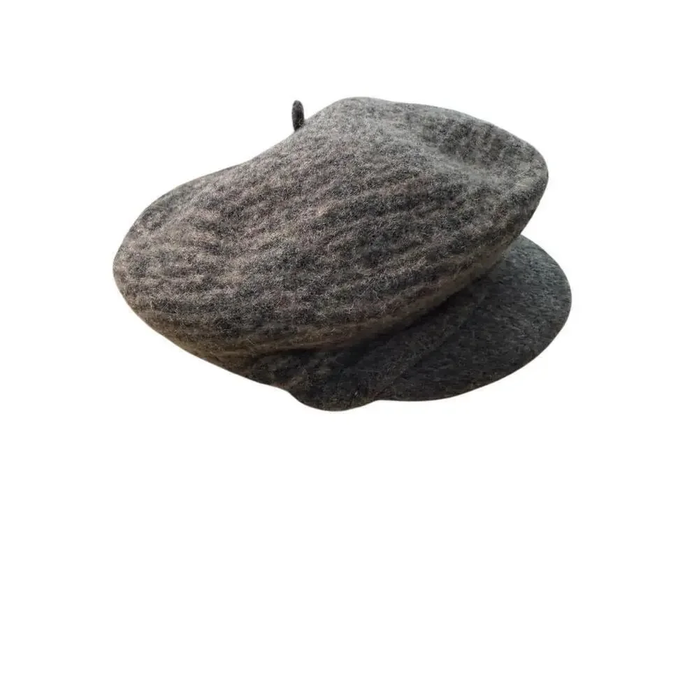 Scala Women's Collezionne 100% Wool Hat Size OS Grey Retro Vintage Style